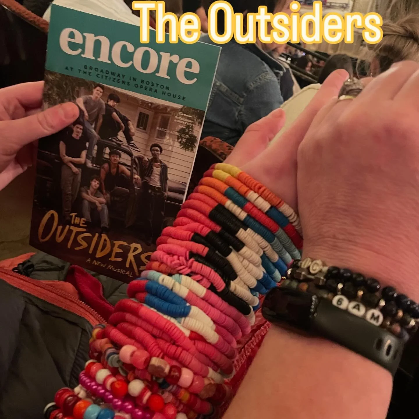 These Zo Much More bracelets are psyched to be seeing this show on its Opening Night!