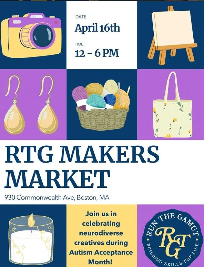 Tomorrow (Thursday, April 16th) we will be at the @runthegamutboston Makers Market on the Boston University campus (930 Commonwealth Ave). 

The RTG Makers Market runs from 12-6pm. The Zo Much More table should be up and running by 2pm. If you are in