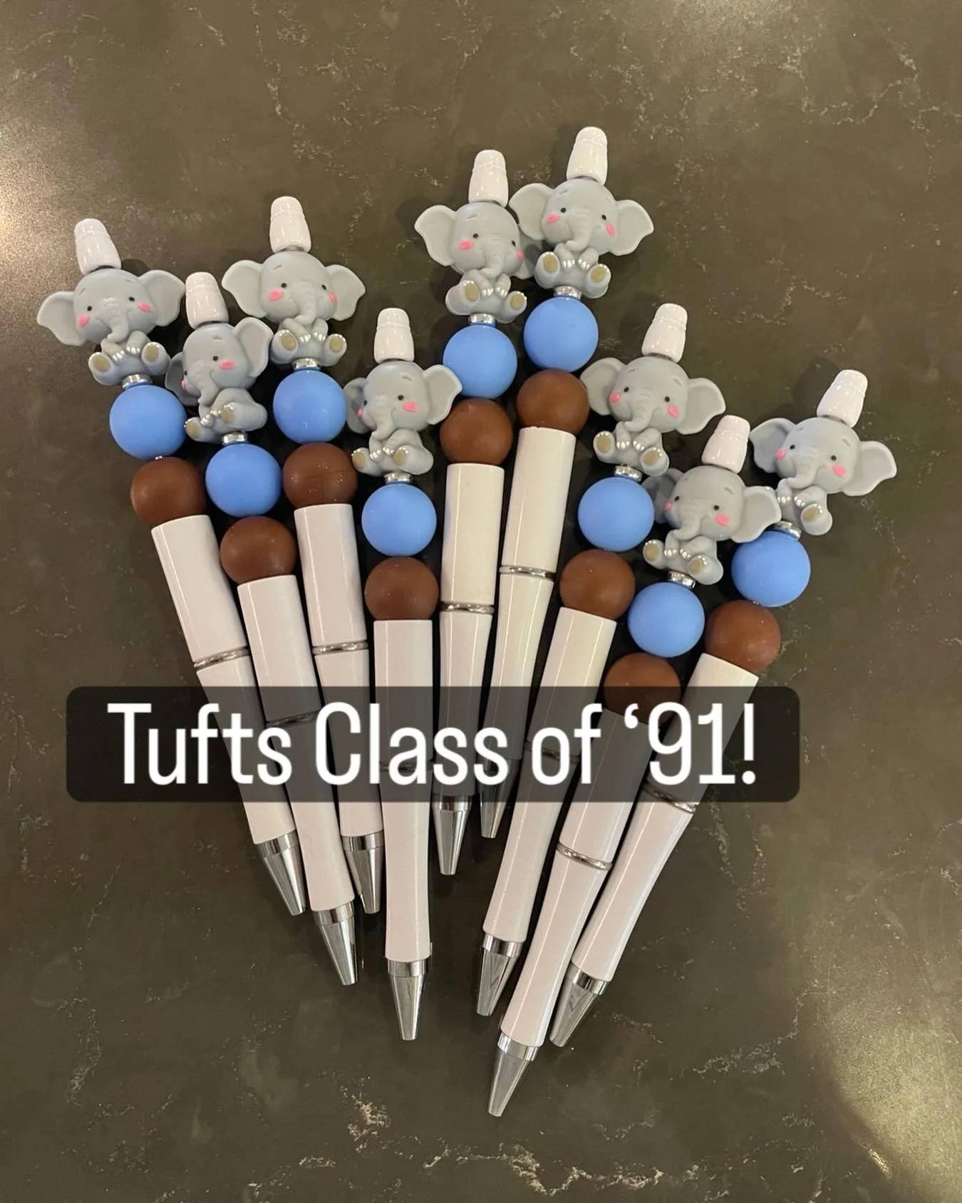 With Graduation Season comes Reunion Season! These Zo Much More Fidget Pens are celebrating the 35th Reunion of the Tufts Class of &lsquo;91!