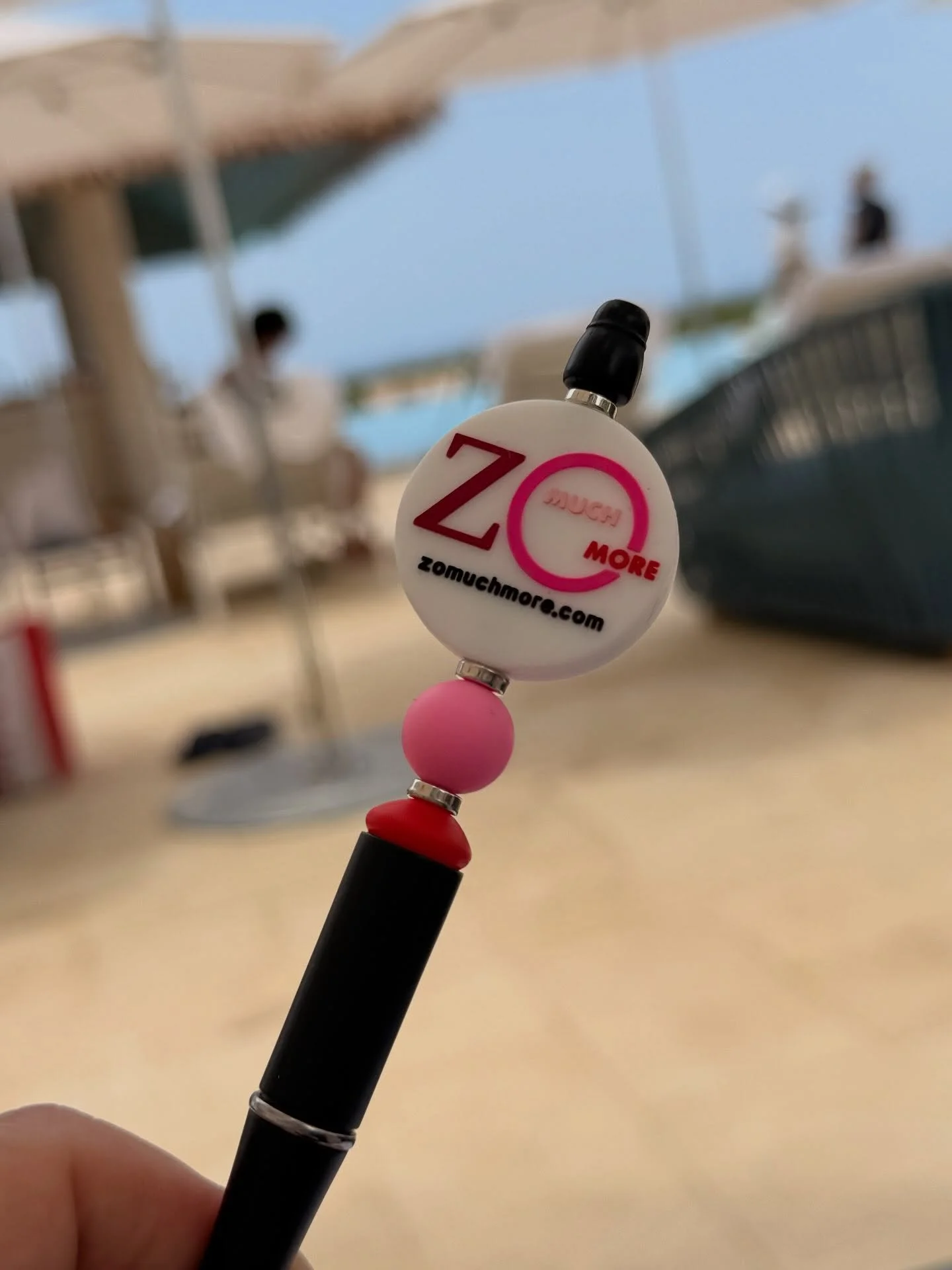 We always recommend bringing Zo Much More with you when you travel and here&rsquo;s a great example. This Zo Much More Logo Fidget Pen checked in from Punta Cana in the DR where it reportedly came in quite handy! Our customer was able to let some fel