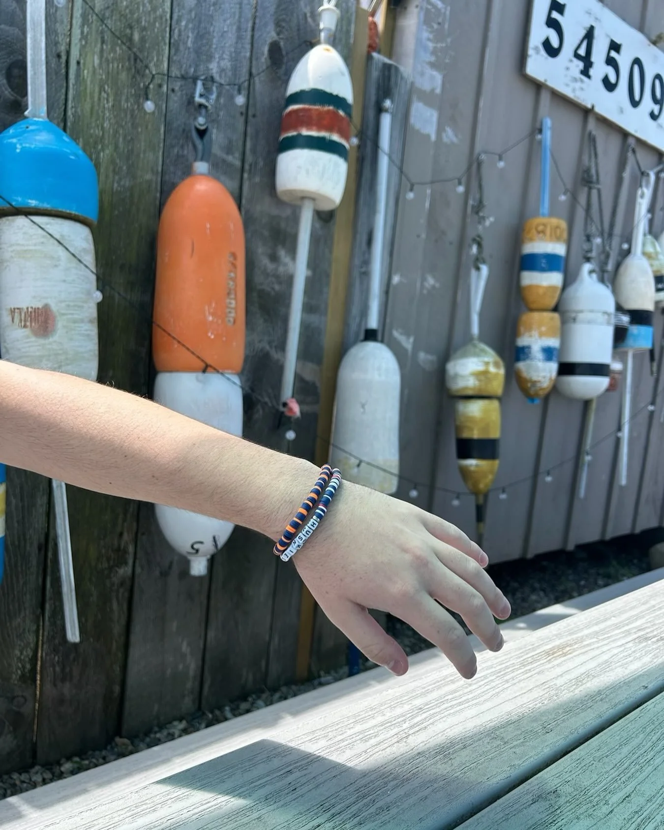 Another quintessential summer in New England check-in. These Zo Much More bracelets are at Green Harbor Lobster in Marshfield, MA on a gorgeous summer day!