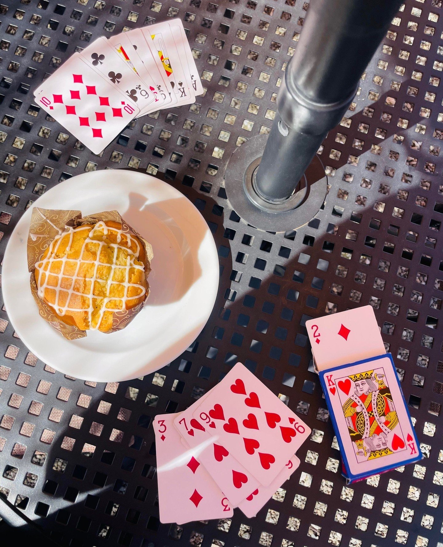 We love to play games- but not when it comes to our coffee. Bring a friend and check out our selection of games!⁠
⁠
#drinkfeine #muffin #cardgames #coffeeshop #coffeelover #latte #cafe #coffeetime #coffeeaddict