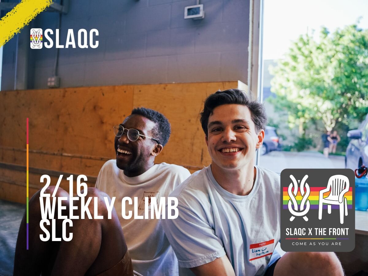 THURSDAY CLIMB NIGHT &amp; SOCIAL @ SLC

Hello SLAQC fam! It's all start weekend but that's not stopping us from gathering with a climb night and social hour! We can&rsquo;t wait to see your smiling faces over burritos and chips and guac and pretzels