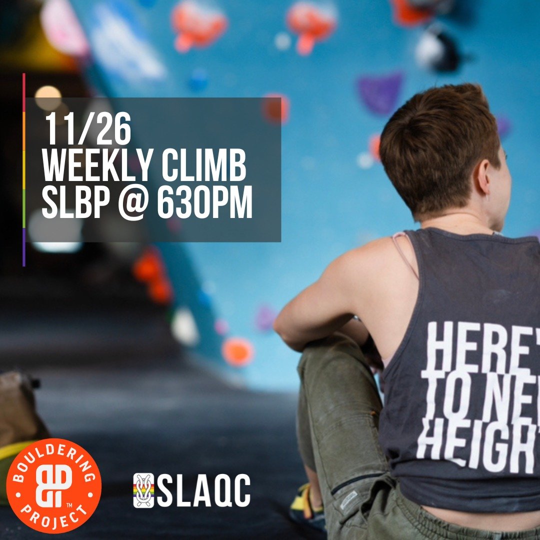 Looking for a fun and inclusive climbing crew? Join in on our LGBTQIA+ indoor bouldering meetup @slcboulderingproject! Whether you're new to bouldering or a seasoned pro, come hang out, tackle some routes, and connect with our awesome community!

DET