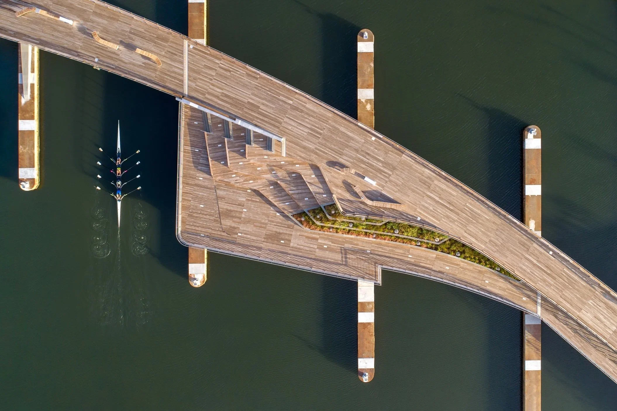 Michael S. Van Leesten Memorial Pedestrian Bridge in Providence, Rhode Island