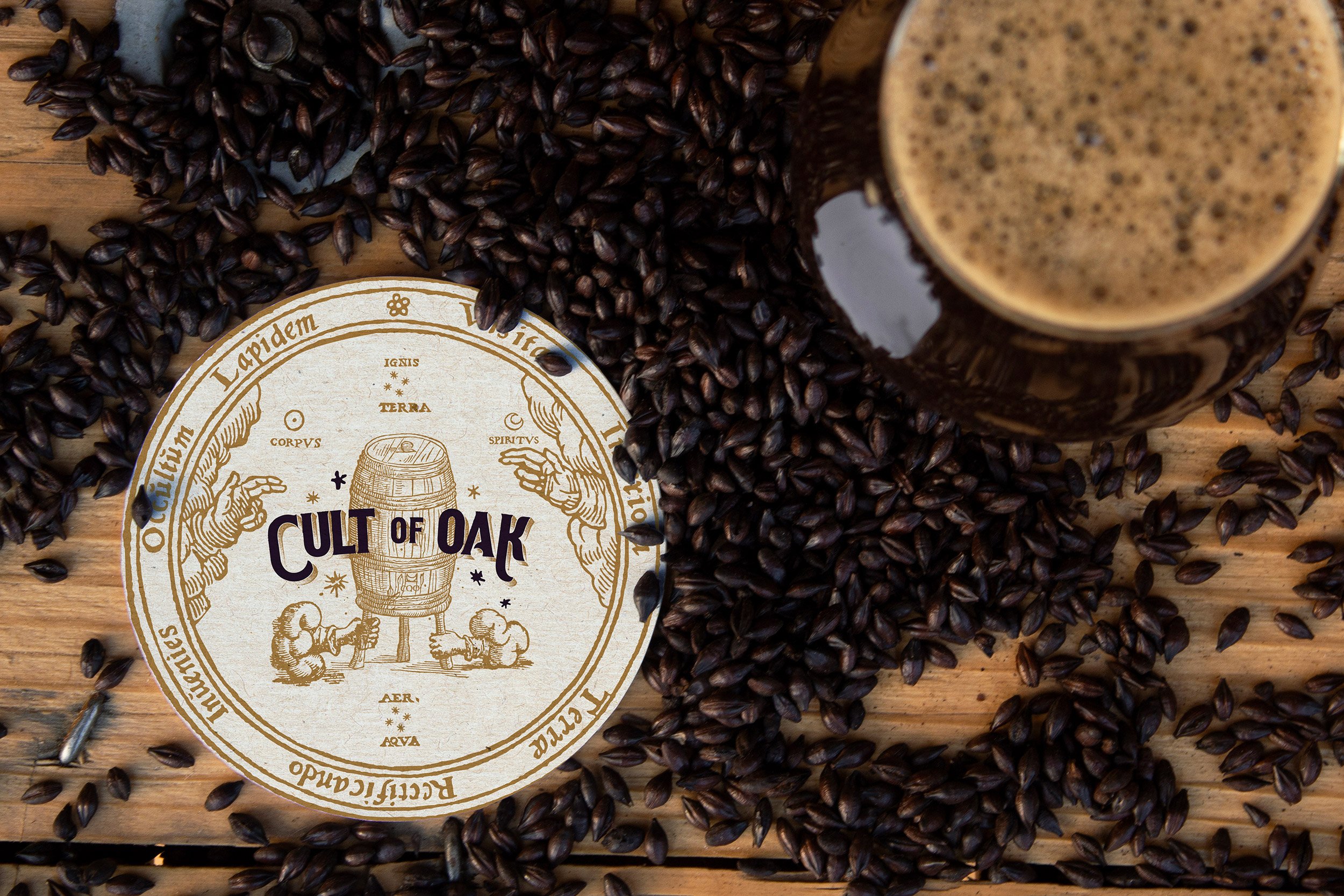 Cult of Oak beer mat