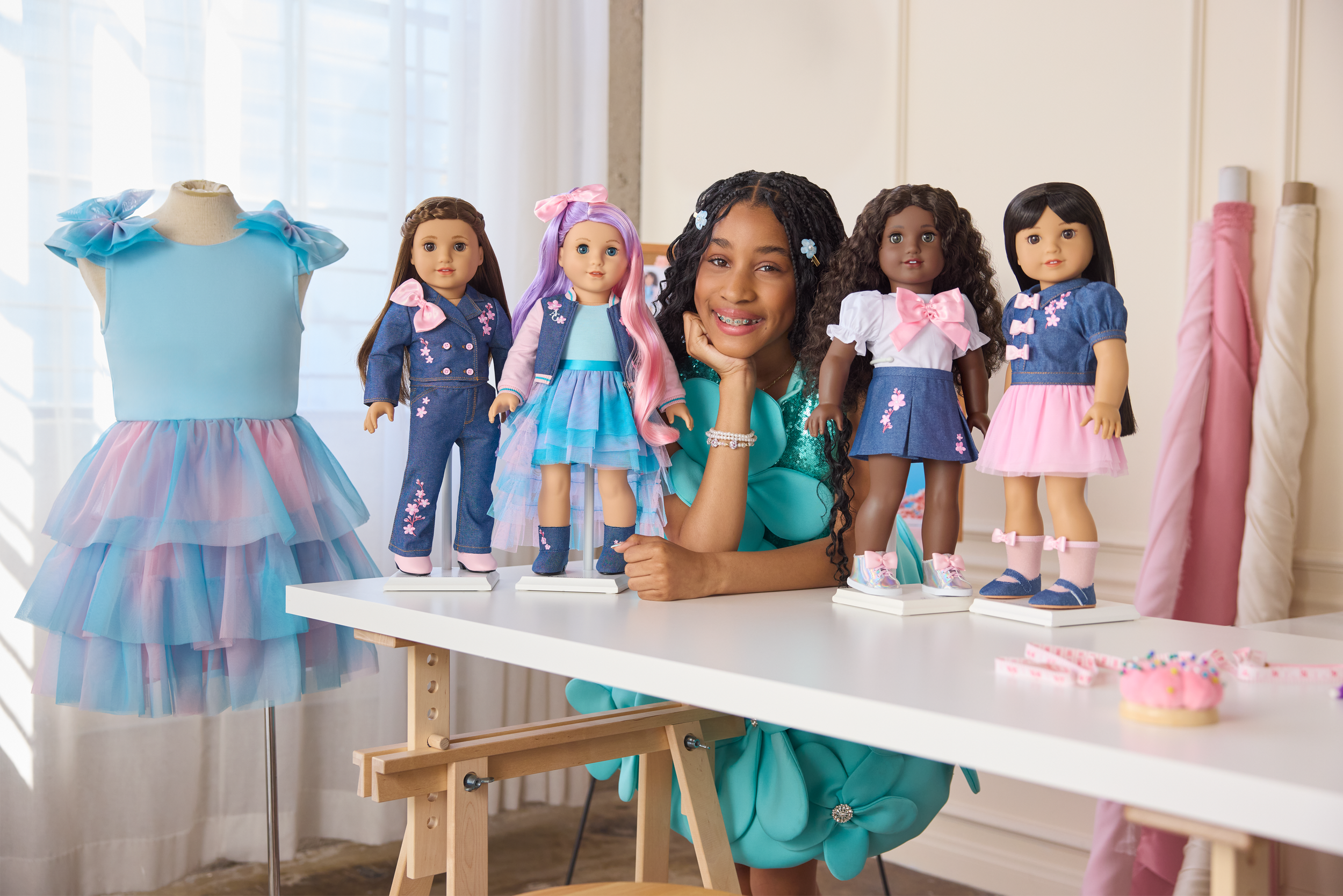  brooke sumpter collection for 18-inch dolls, harlem’s fashion row x american girl (nyfw fw26) 