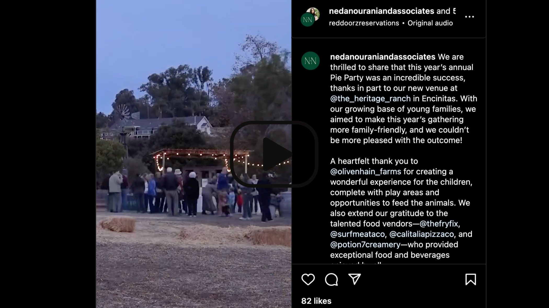 Hired by local Neda Nourani & Associates Real Estate Team, I was tasked with filming their client appreciation event and producing a video formatted for their social media.