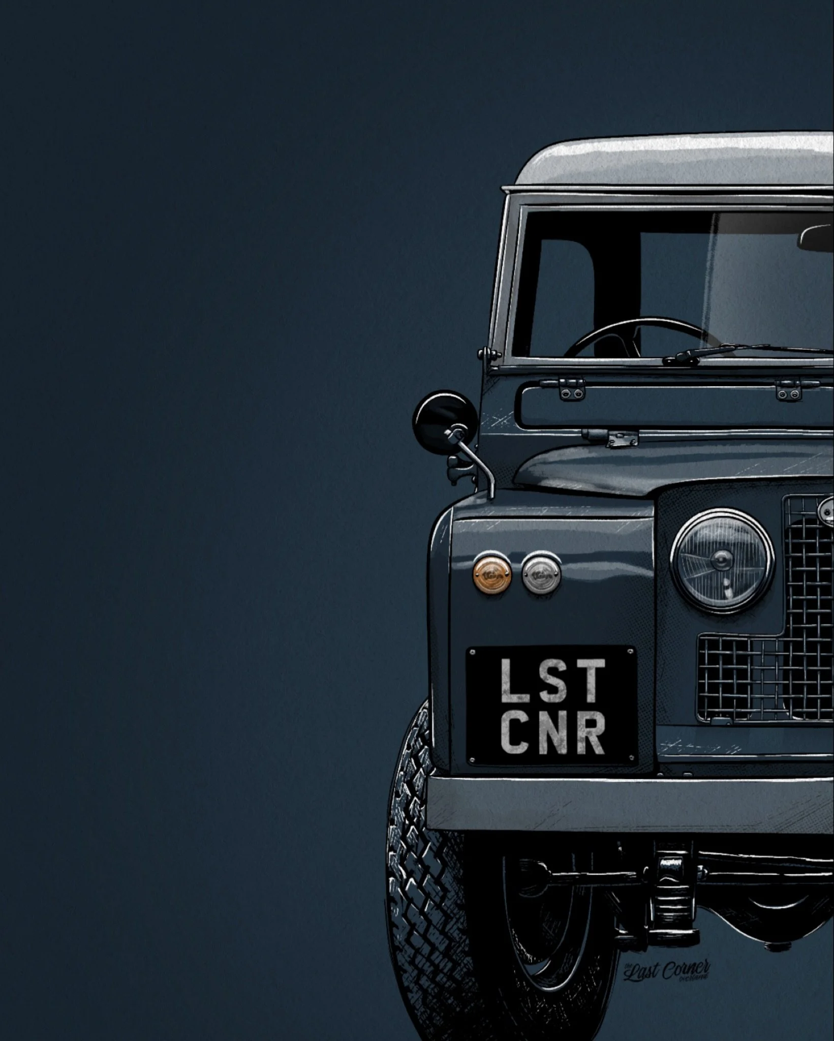 Want a custom handmade illustration of your ride? DM me now!

#landrover #series2 #illustration