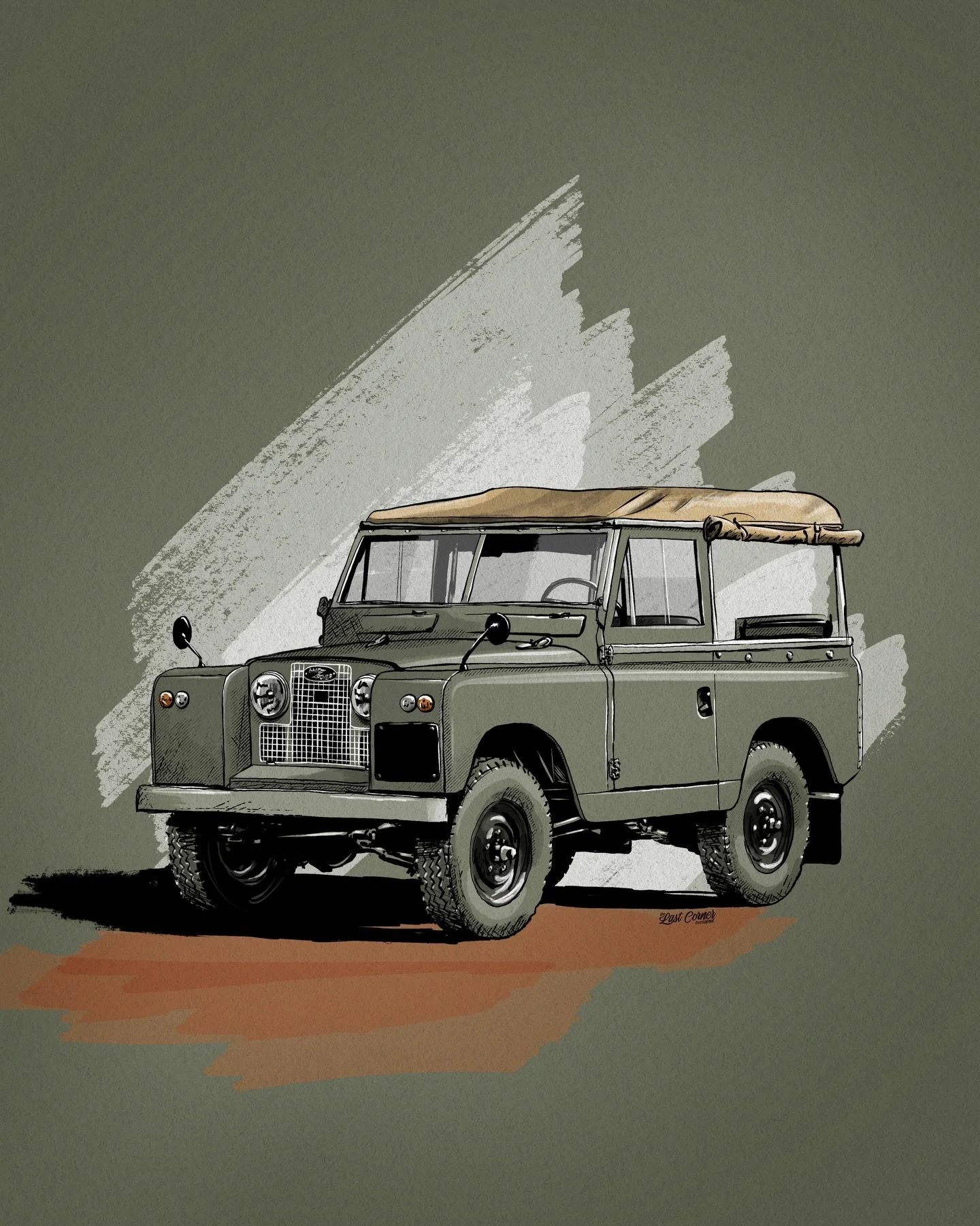 Land Rover Series 2A 1964 commissioned by Sean Dunning (no IG account).

Want a handmade illustration of your ride? DM me now 🤙🏼

#landrover #series2 #handmadeillustration