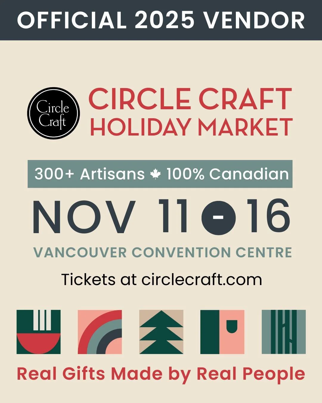 We're excited to be returning to @circlecraftmarket at the @vanconventions in November. This year the market is 6 days long (forgive me if I will look loopy during that time)!
We'll have 2 new gift box sets - a total of 5 options, INCLUDING the 'make