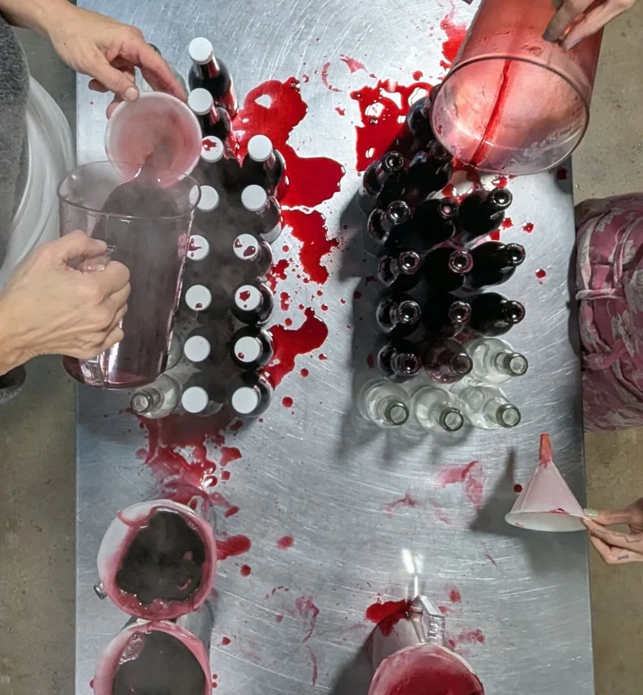 No other flavour gives the gruesome crime scene vibes quite like Haskap Berry! Every time we bottle up this gorgeous cordial it ends up EVERYWHERE!!