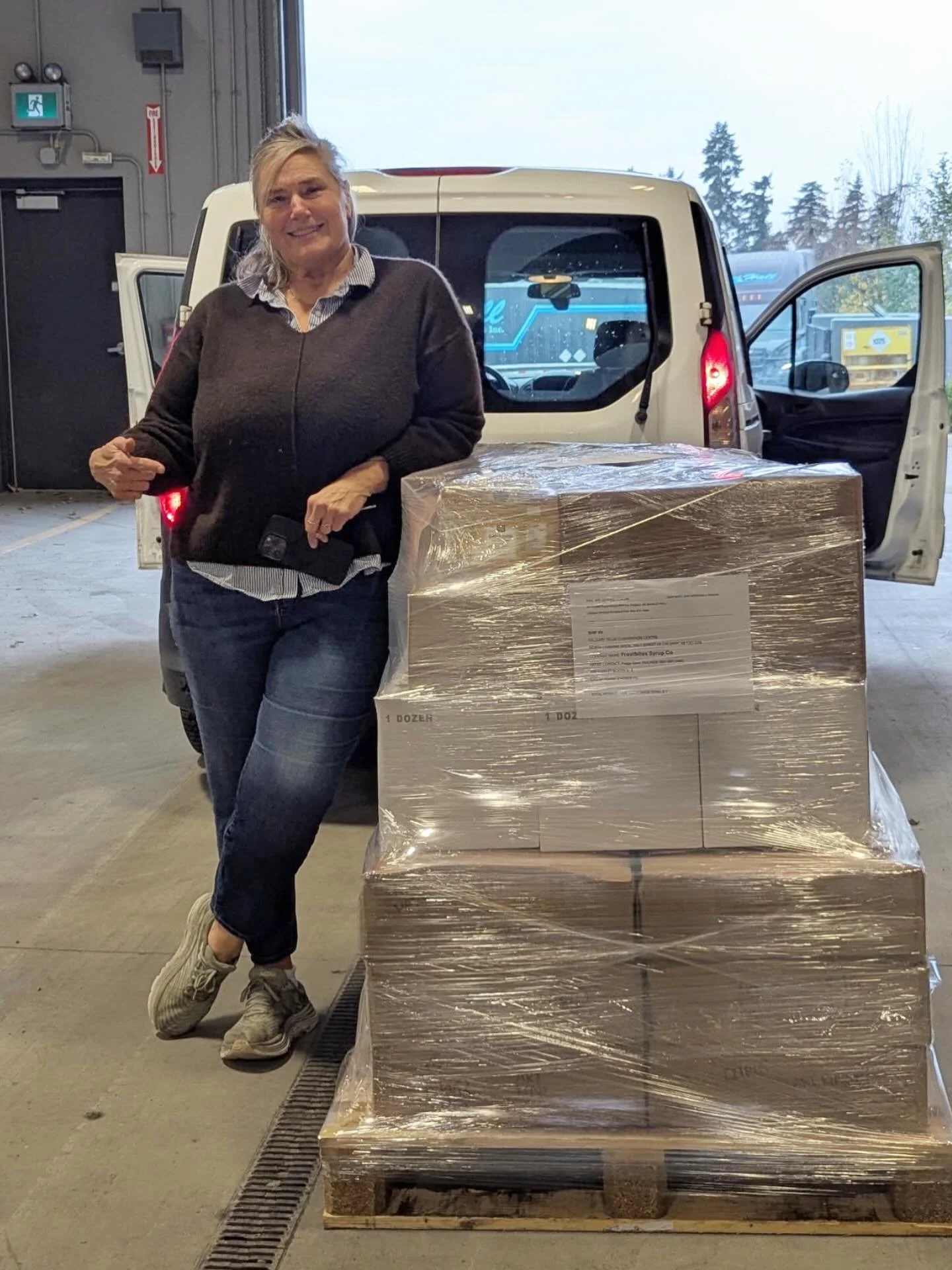 Pallet wrapped and ready for Calgary! Organizing for all of the holiday markets takes a village and a lot of Jedi mind tricks to master building a pallet with everything you need. The amount of times I said &ldquo;did I forget something&rdquo; could 