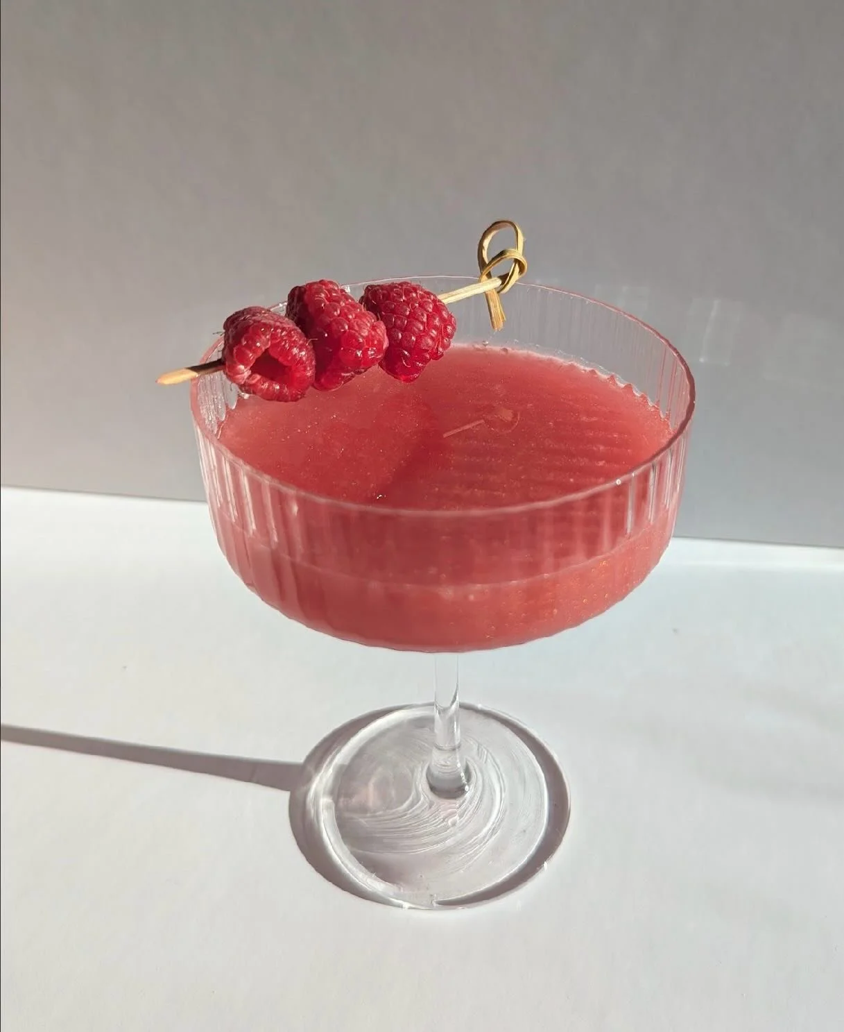 Hey lovers - here&rsquo;s another sexy location for you to share. 

Raspberry Rose Lemon Drop Martini

2 oz vodka
1 oz lemon juice, freshly squeezed
&frac34; oz frostbites Raspberry Wild Rose cordial
Optional: edible glitter if you are feeling sparkl