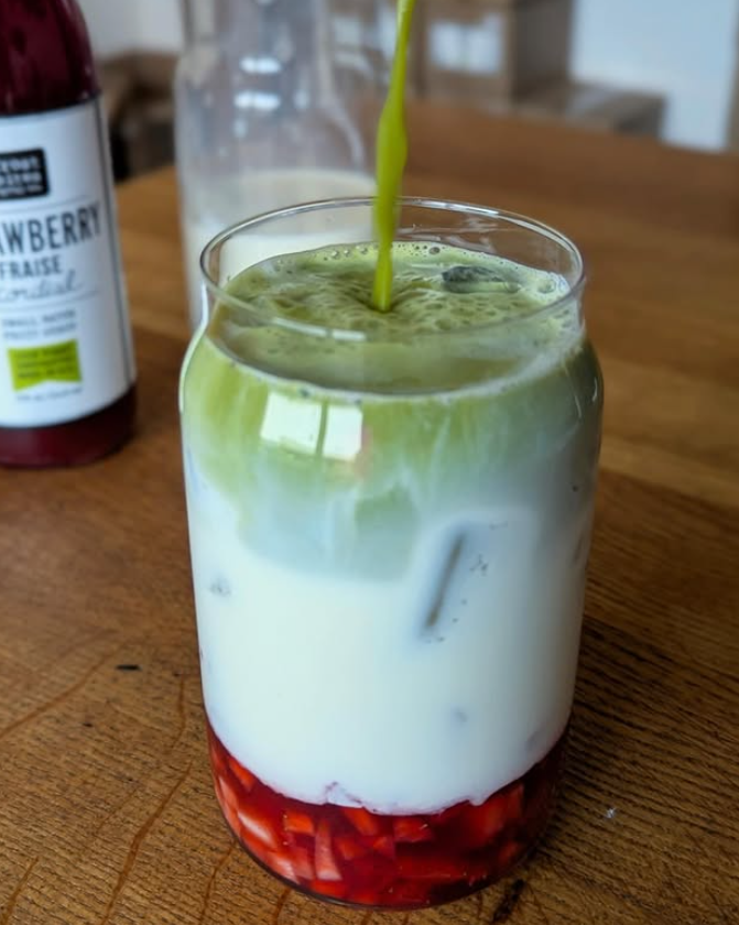 Iced Strawberry Matcha