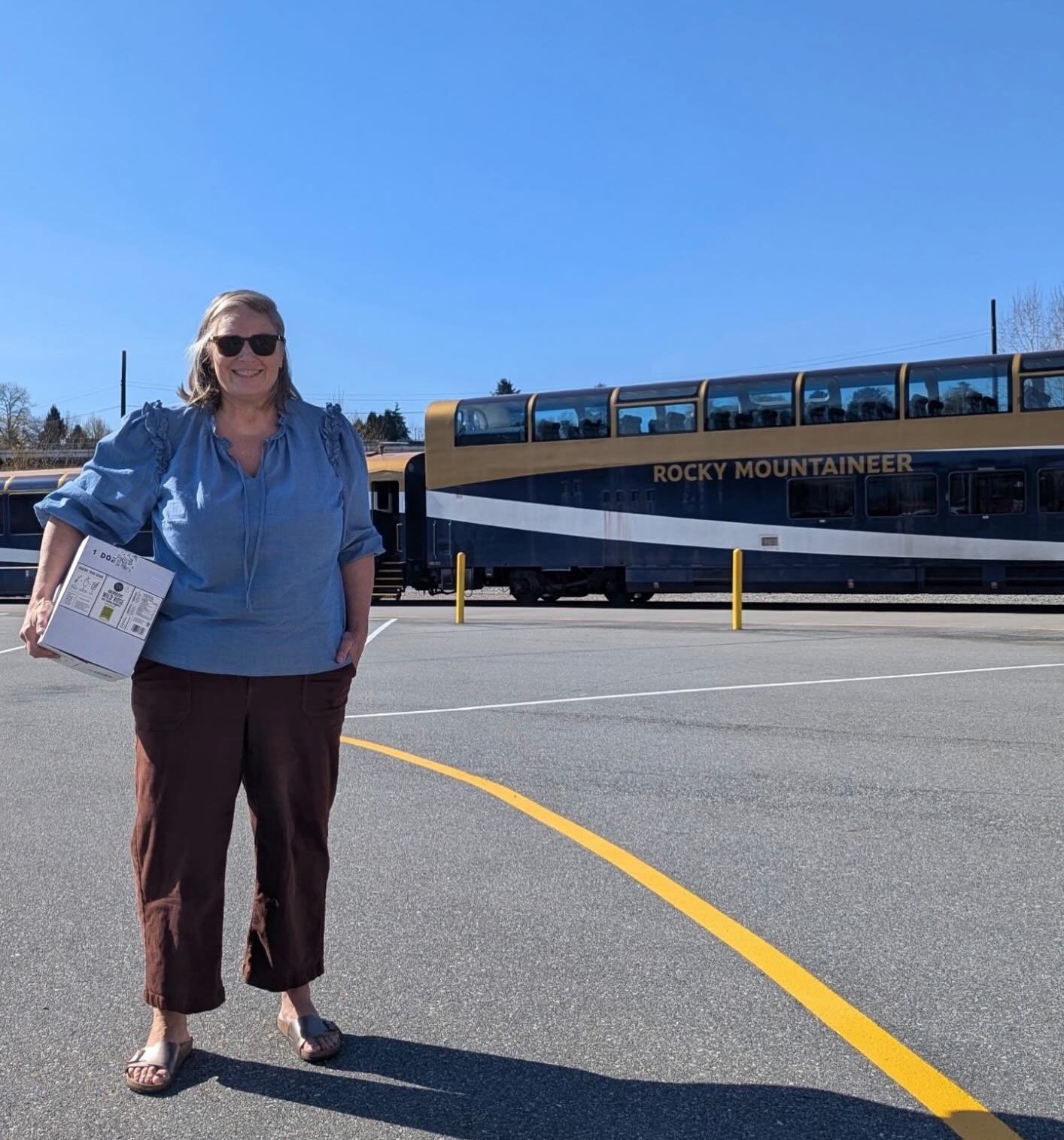 What a beautiful day to make our first delivery of this season to the lovely folks at the @rockymountaineer . It&rsquo;s our 3rd year supplying their bar cart with our cordials where they craft both cocktails and mocktails with local ingredients. We&