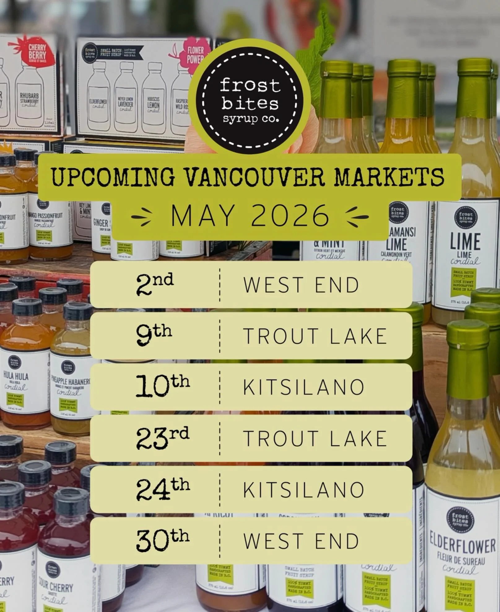 We&rsquo;ve got a few @vanmarkets this month. Come stock up for all that warm weather drinking that&rsquo;s about to go down! 
Pssst: Mother&rsquo;s Day is next week so be sure to pop by the west end tomorrow to grab Mom a bottle.
