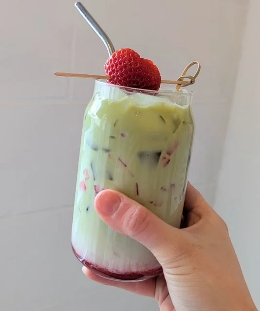 Iced Strawberry Matcha