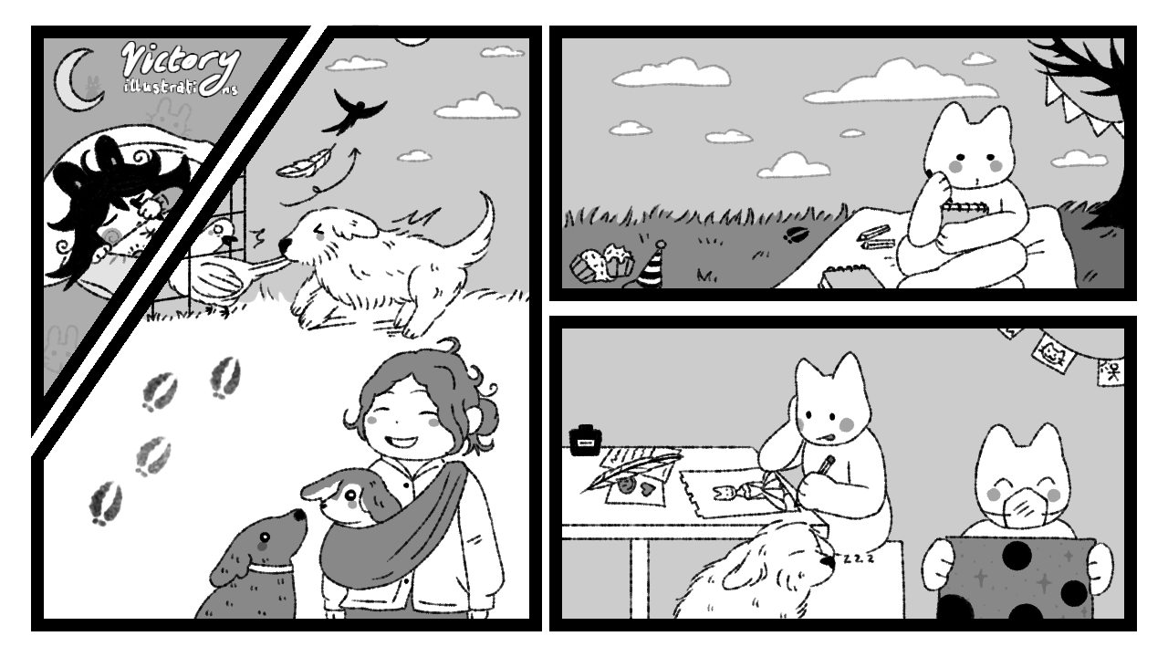 Naughty Nanook and a new puppy!