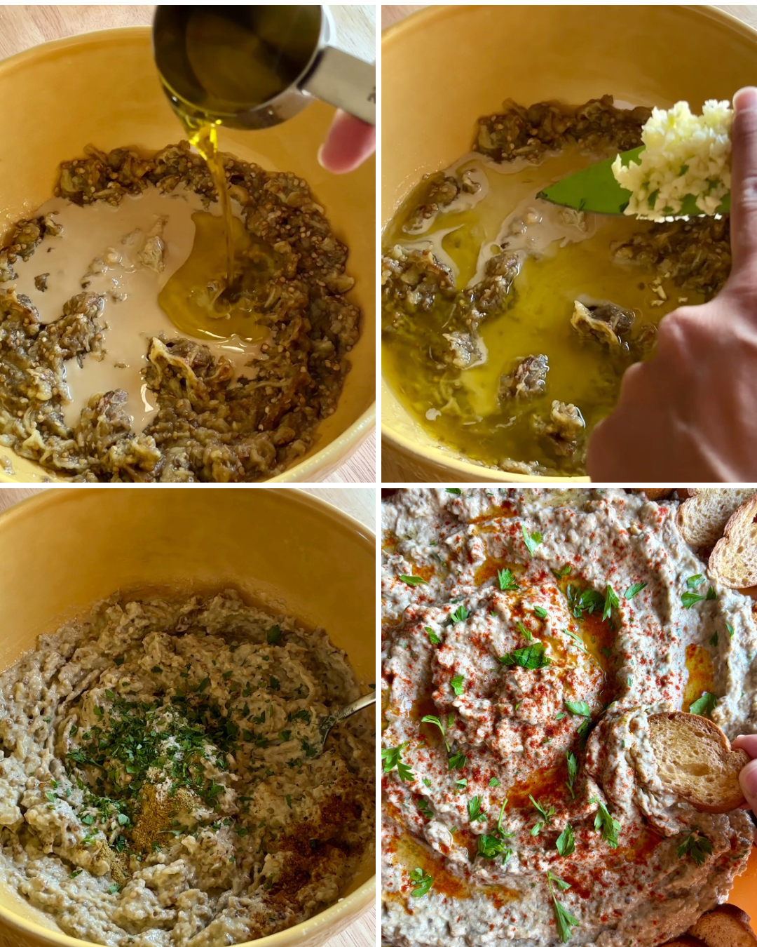 step by step baba ghanoush instructions
