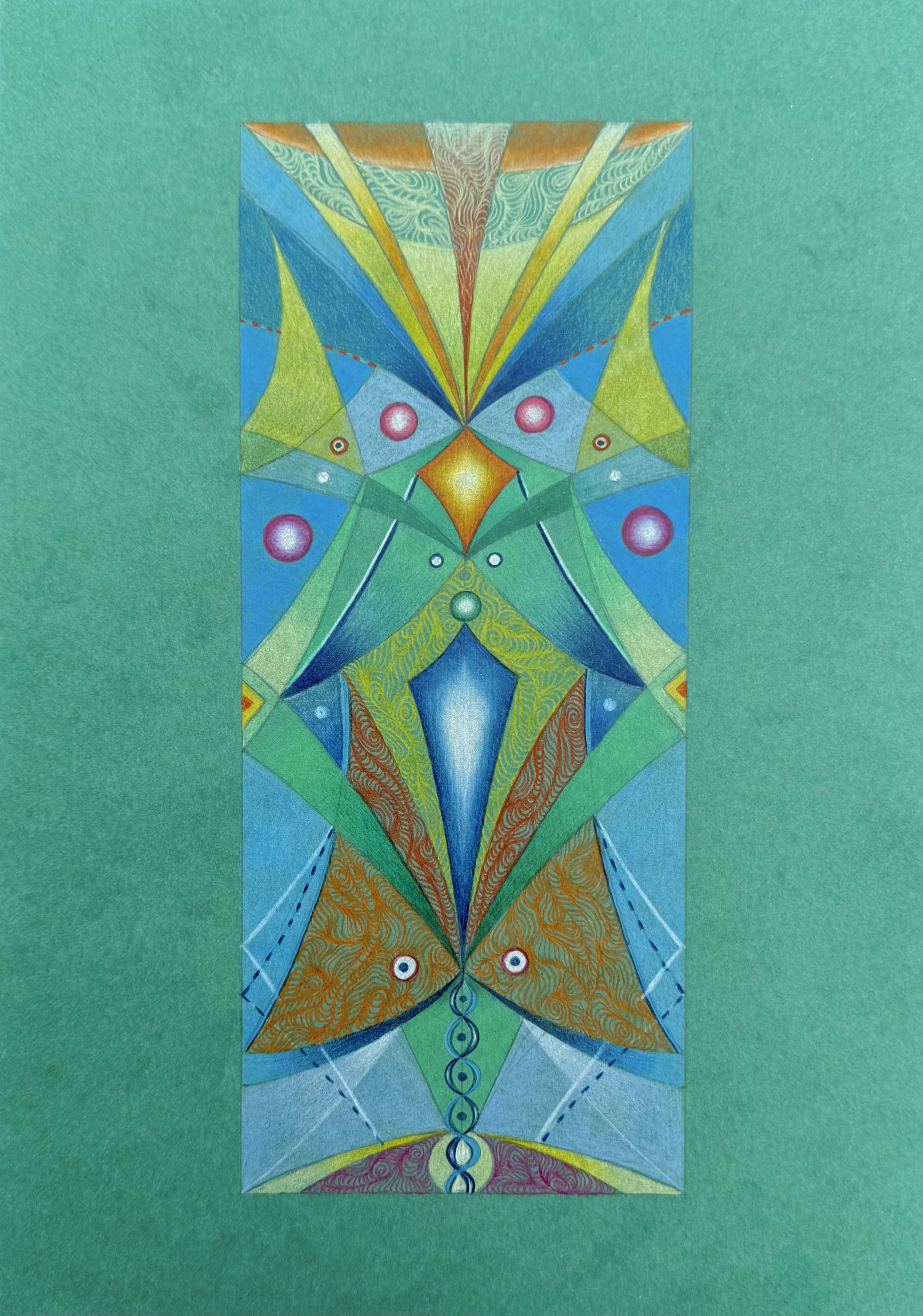 Viriditas, Coloured pencil drawing 045