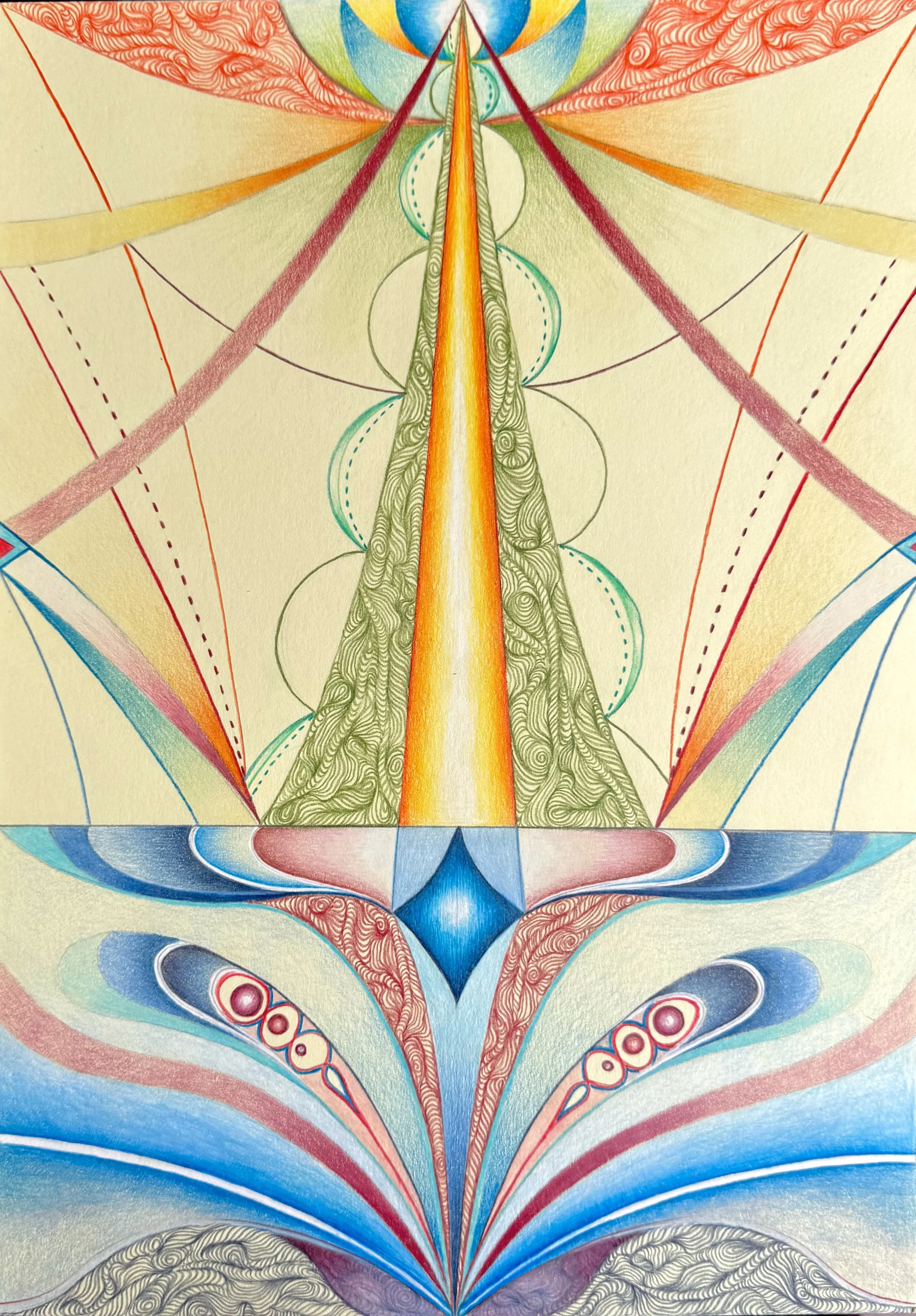 Metamorphosis, Coloured pencil drawing 044