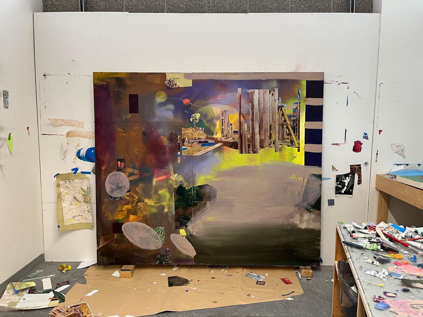 Still a long way to go, but finally getting somewhere on this 72&rdquo;x 84&rdquo; #workinprogress