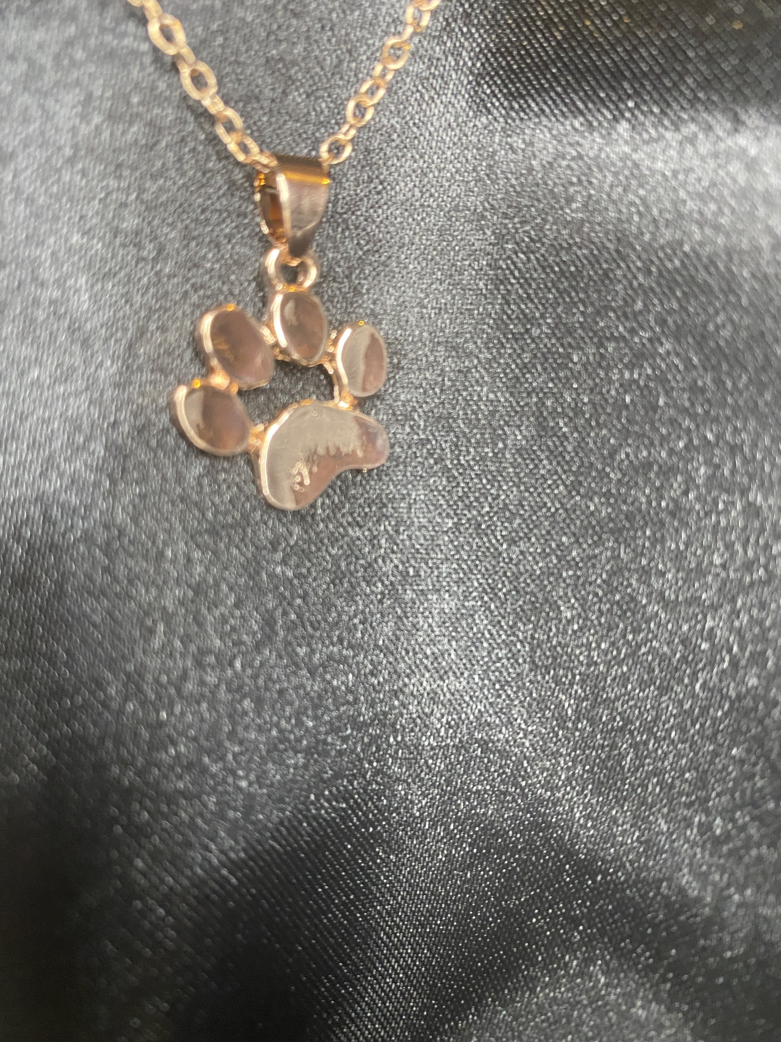 Marmalade Bronze Paw Print Necklace – La Di Da Boutique