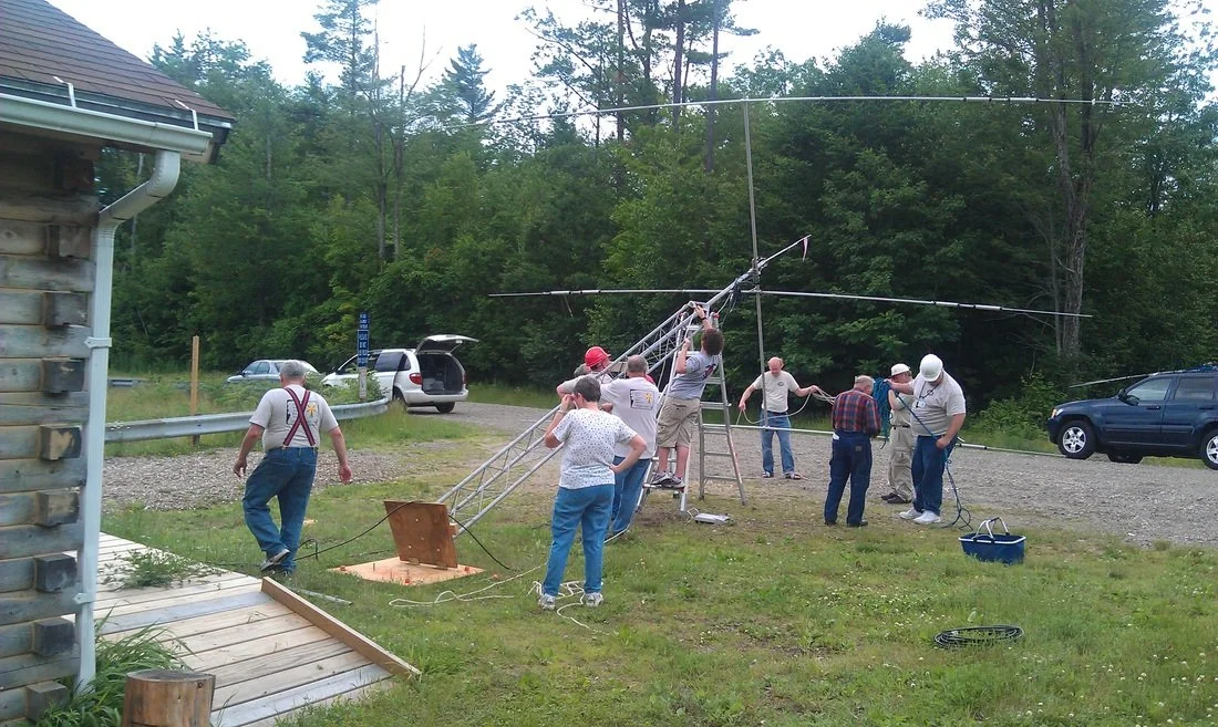 Amateur radio operators learning and working together