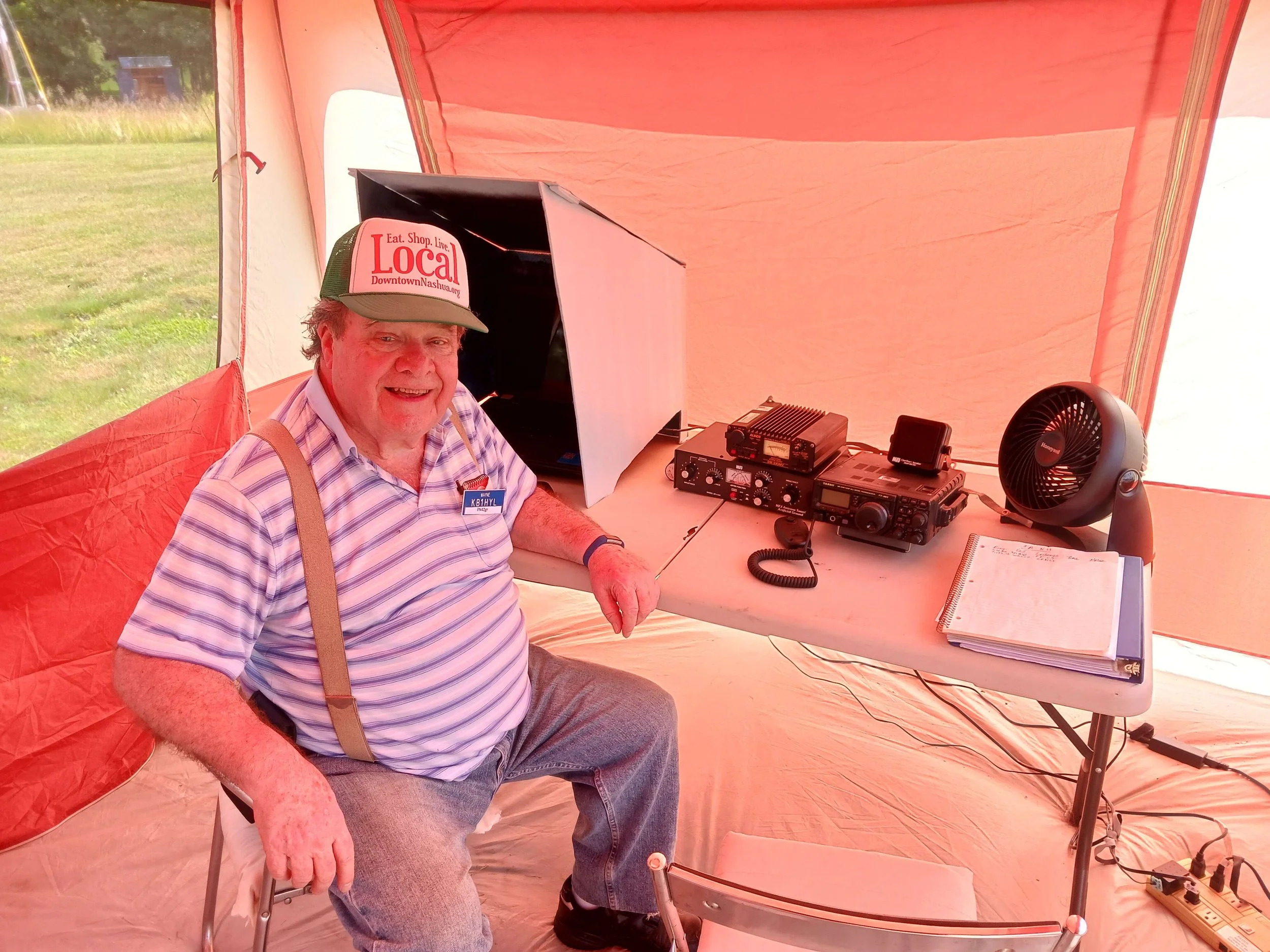Amateur radio operators participating in a GSARA radio activity