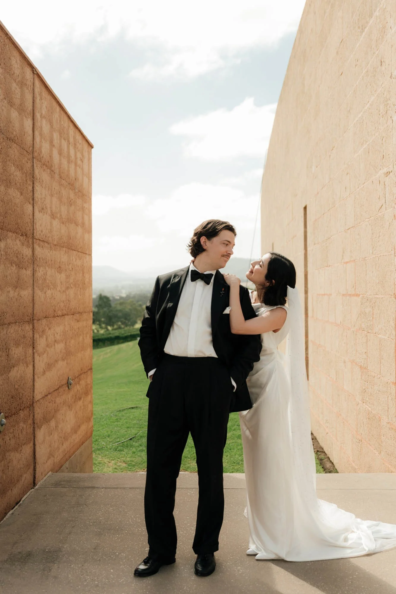 Formal pose for Wedding at TarraWarra Estate, Healseville, Yarra Valley, Melbourne photography