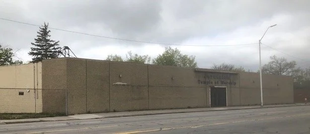 Jerusalem Temple of Worship church for sale at 16051 Grand River, Detroit MI.  Exterior photo