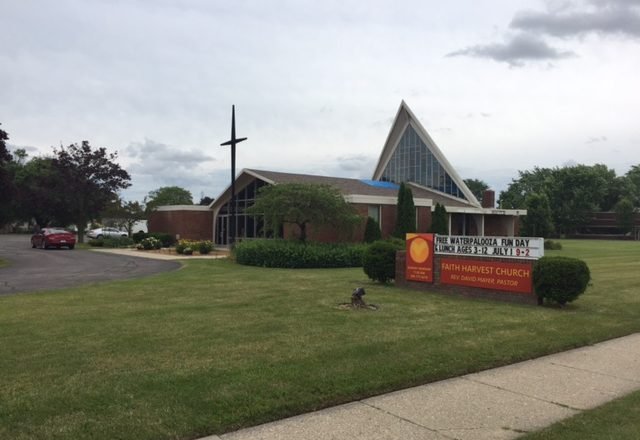 Faith Harvest Church for sale at 30200 Schoenherr, Warren MI.  Exterior photo.
