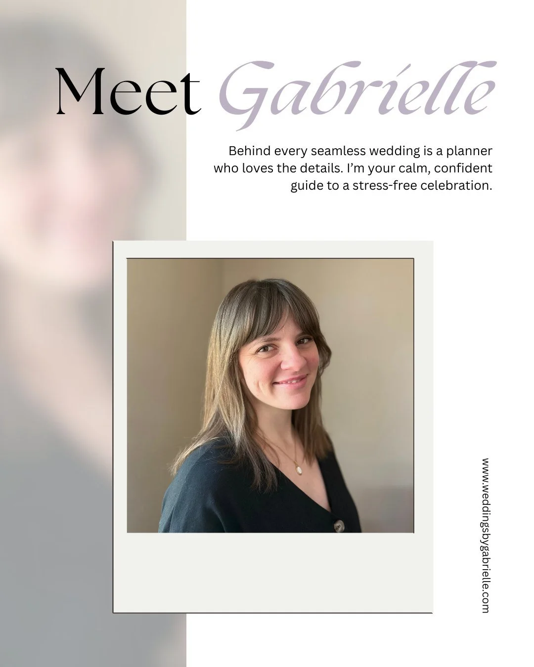 Behind every unforgettable wedding is someone who truly understands the details that make it magical. ✨ 

Meet Gabrielle, your calm, confident guide to a seamless, stress-free celebration. 

From the first consultation to the last dance, she ensures 