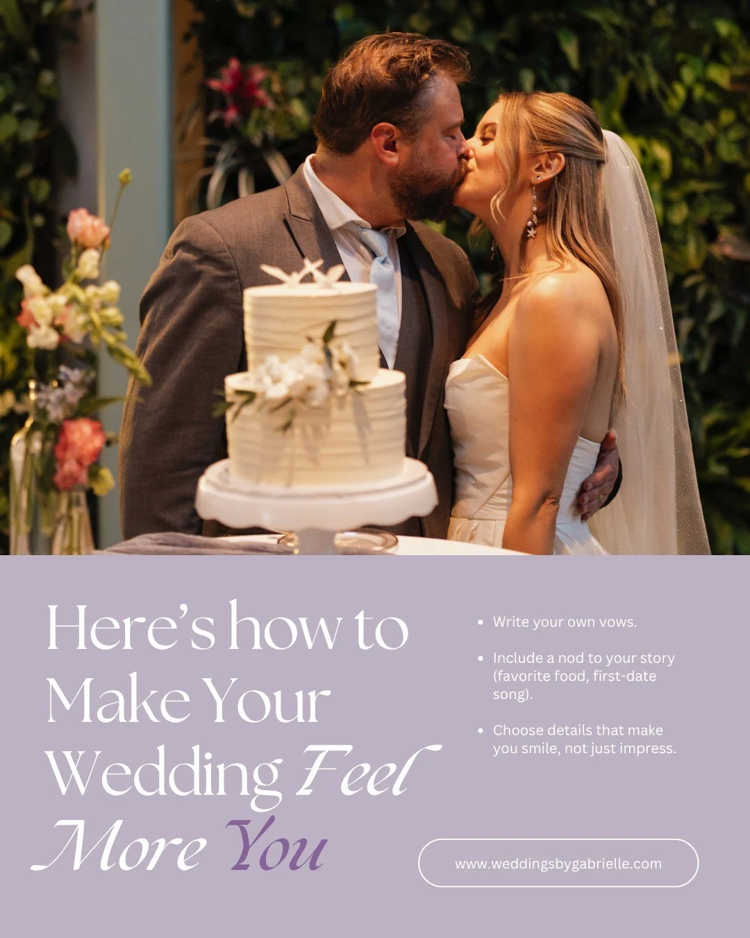 Your wedding should reflect your love story in every detail, from heartfelt vows to the song that started it all. 

Make each moment feel authentically you with thoughtful touches that celebrate your journey together.

Start planning a celebration th