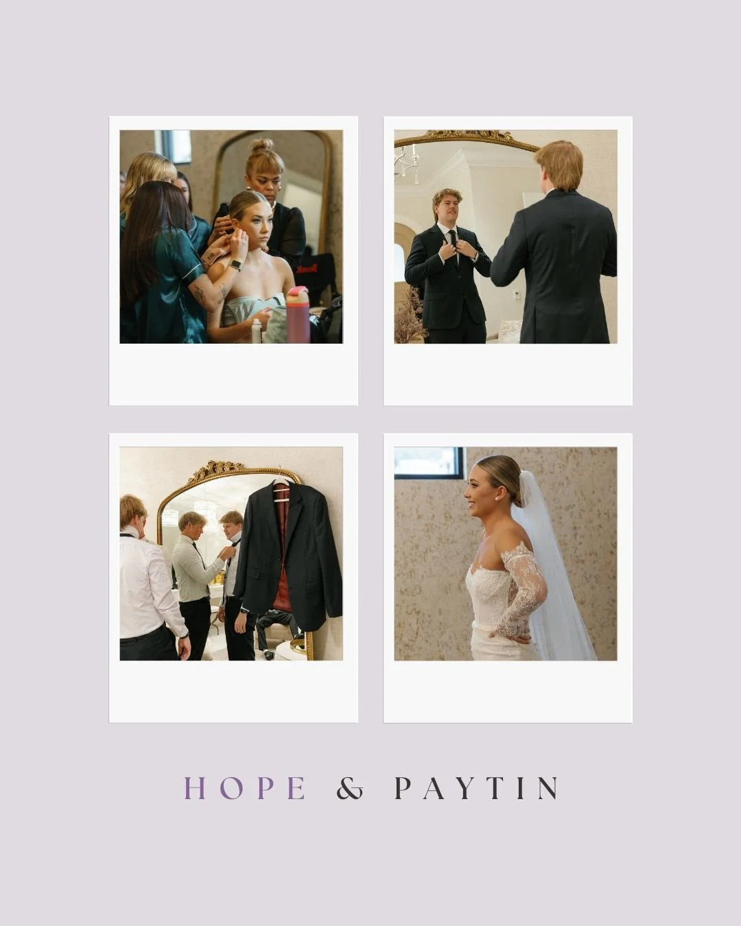 There is something beautifully timeless about the quiet moments before a couple says I do. 

The anticipation, the delicate details, and the gentle excitement all come together to set the tone for a heartfelt celebration. 

Hope and Paytin&rsquo;s mo