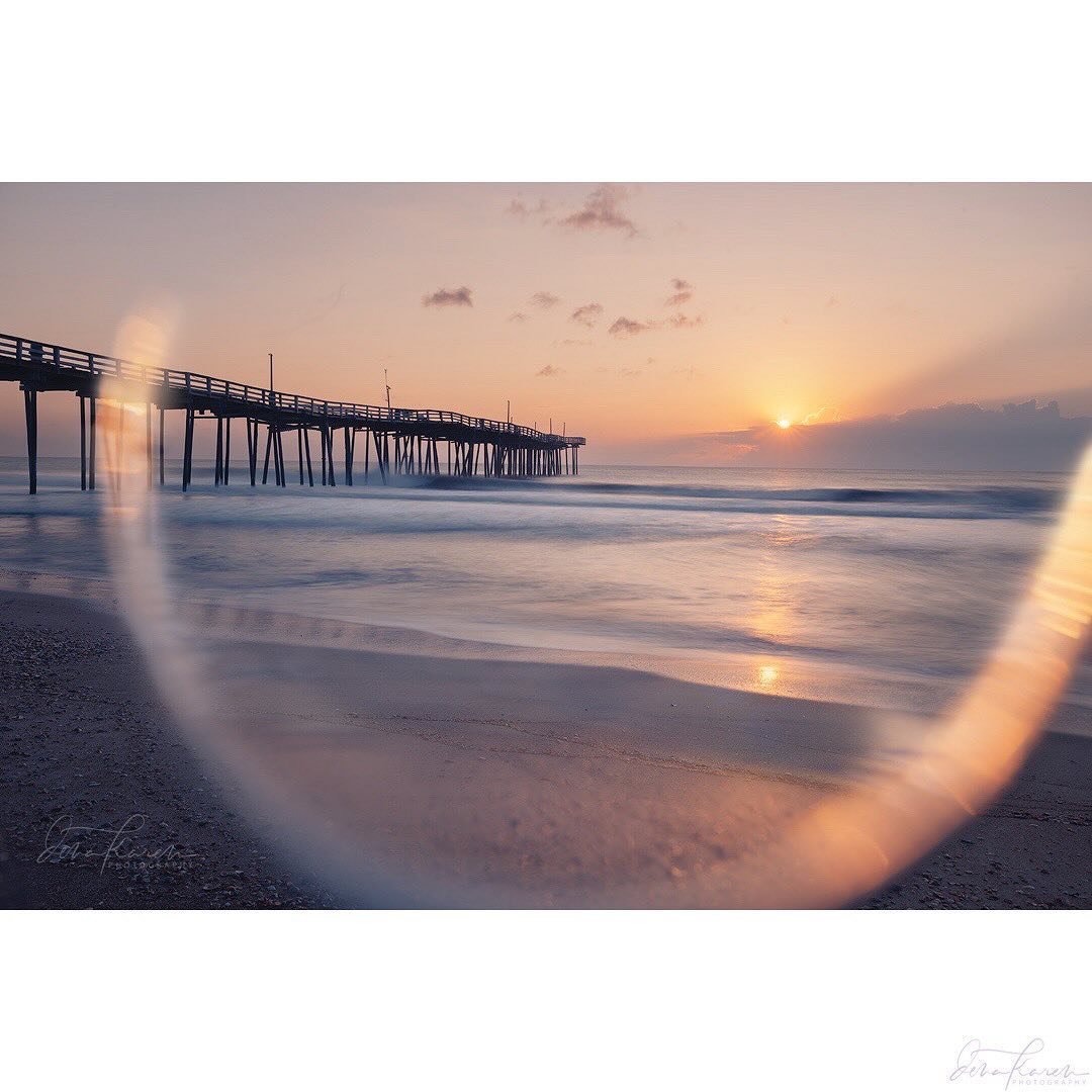 Dreaming of sunrise at #TheSaltwaterRetreat &hellip; Avon Pier,  Outer Banks, North Carolina 
⠀⠀⠀⠀⠀⠀⠀⠀⠀
 We are a group of artists who are experimenting with creating double exposures, fusing, blending and bringing a little magic to our images.⁠ ⁠ Th