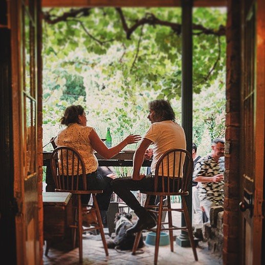 The Terrace.

A most civilised way to spend an afternoon.

Lunch is served on Friday, Saturday &amp; Sunday.