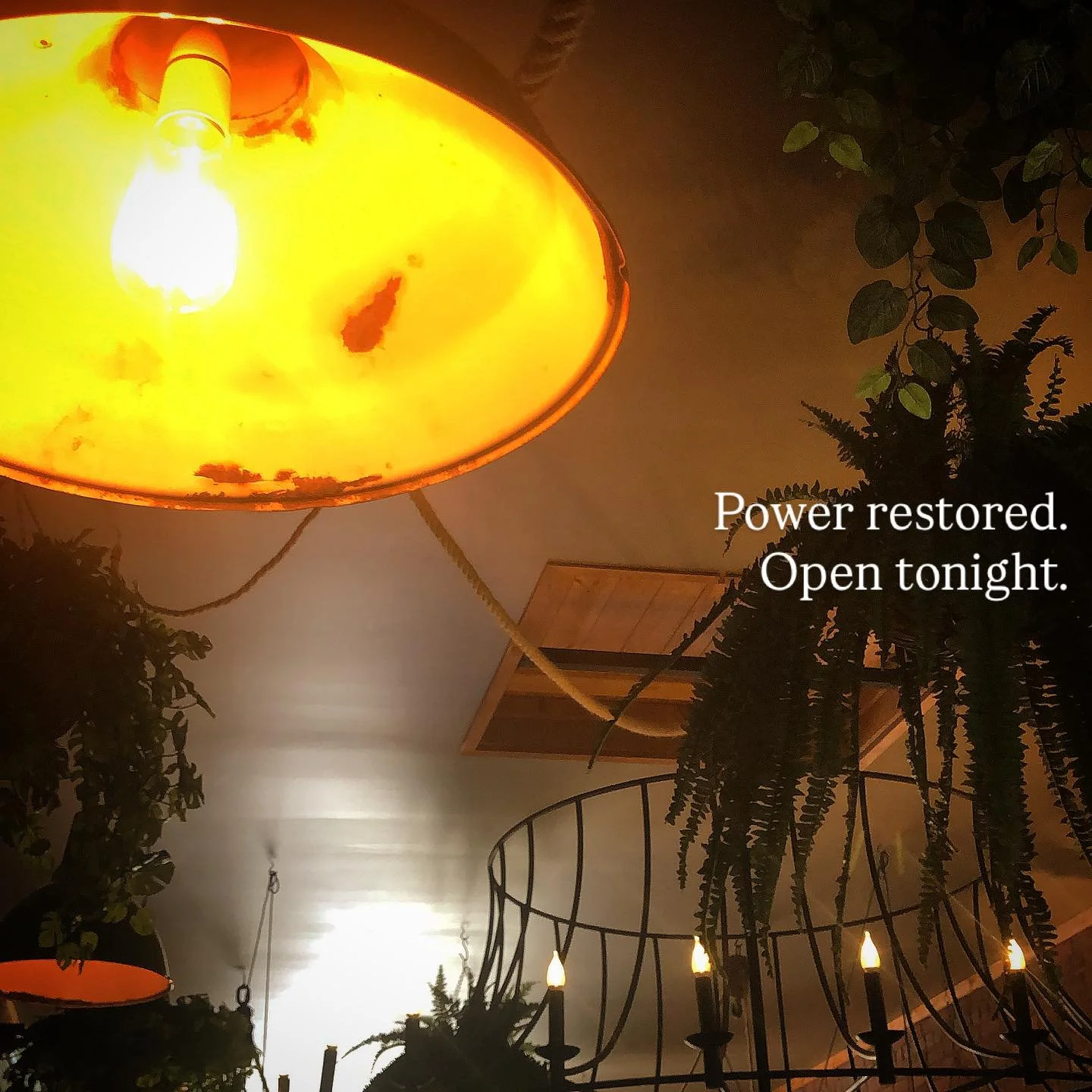 Power&lsquo;s back, so we&rsquo;re on for dinner tonight.
It&rsquo;s nice and cool in here within our thick bluestone and brick walls, so come down for some delicious Spanish fare as BODEGA SIERRA, our collaboration with @frankcamorra from @movidamel