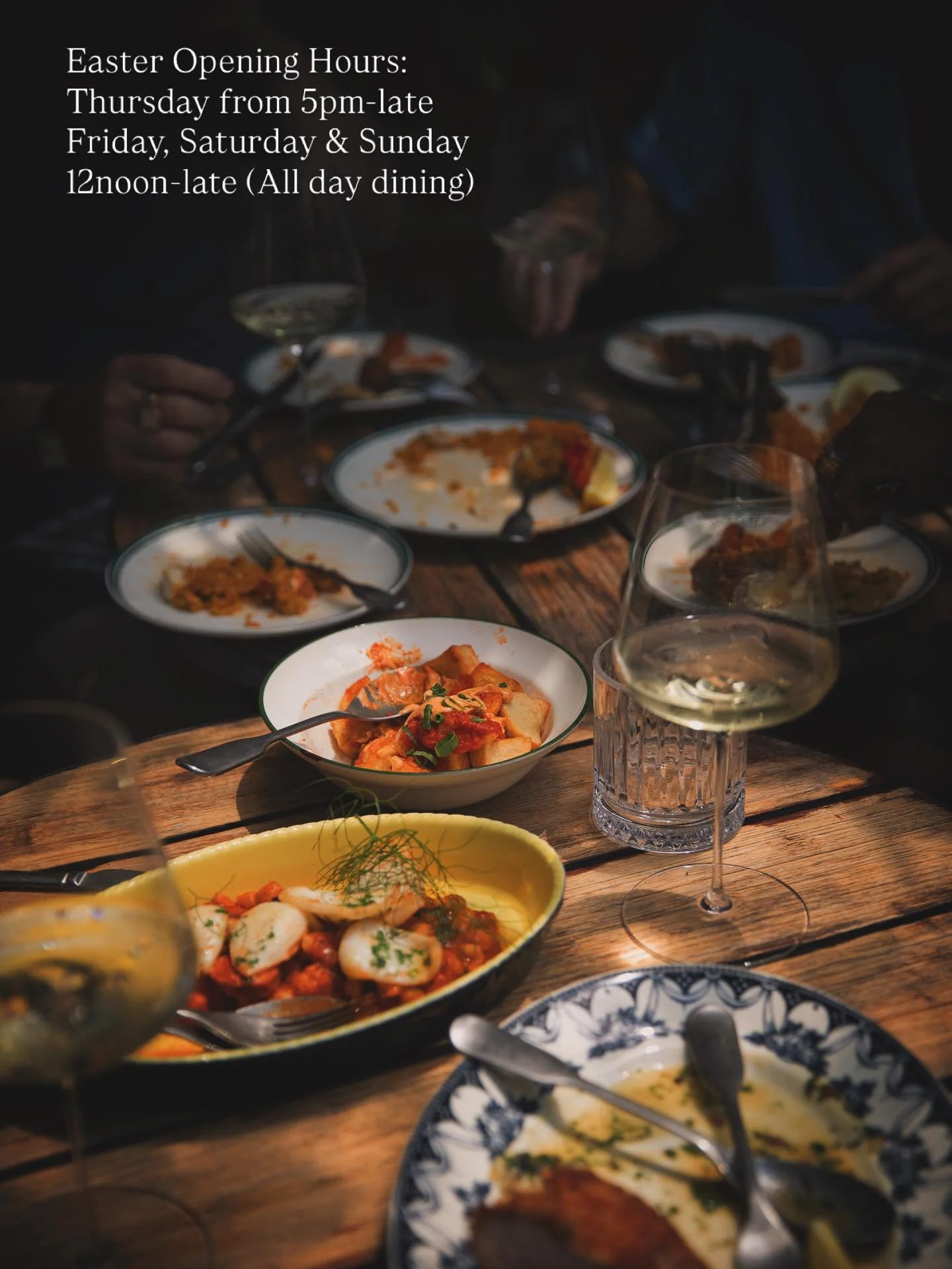 This Easter&mdash;Opening hours.
Join us for a great line-up of dining events with friends and family.
Forget the worries of the world.