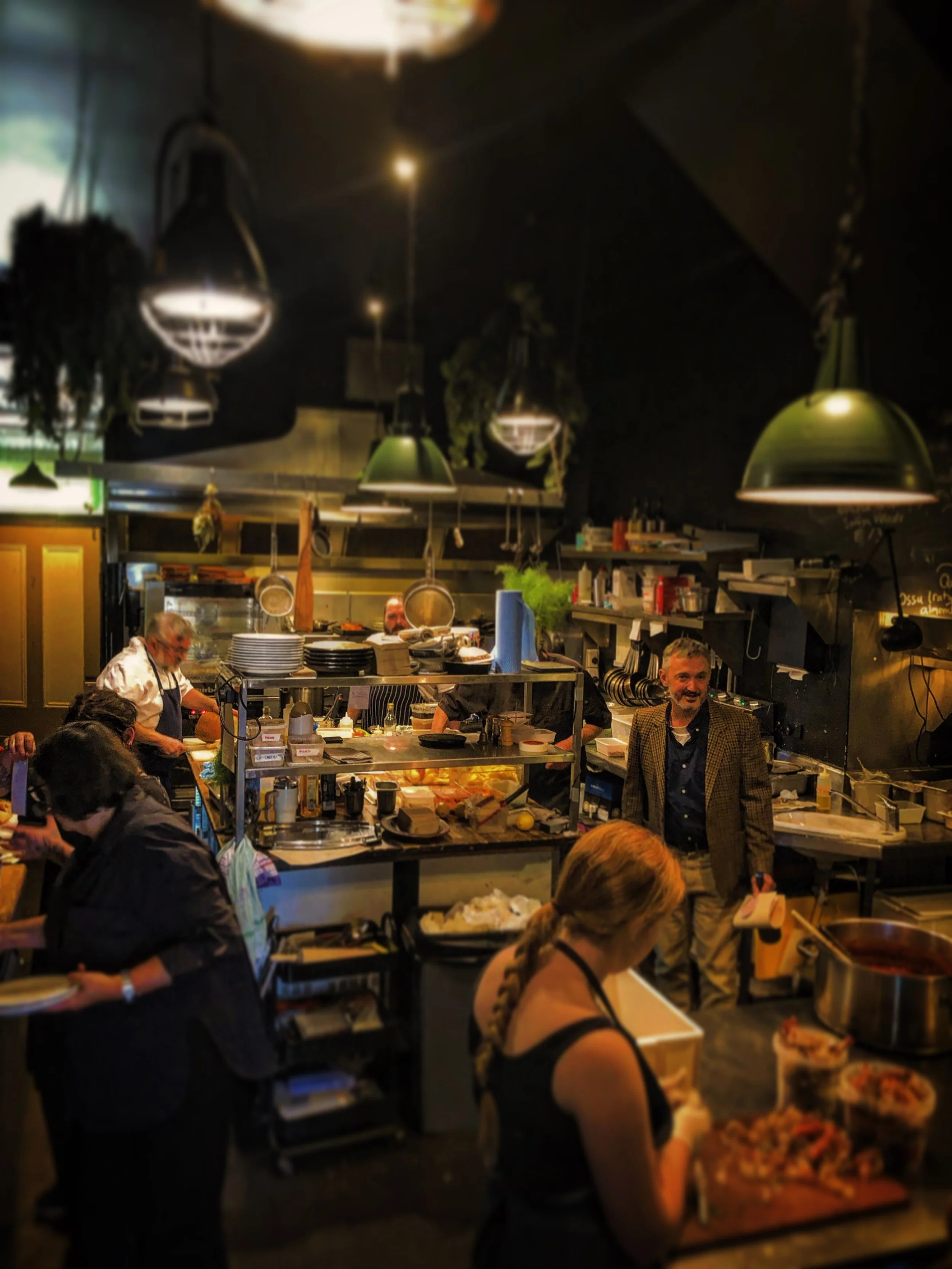 The kitchen is the heart of any home and so to of any restaurant.
We always welcome our guests come in to say thanks to those who filled their bellies.