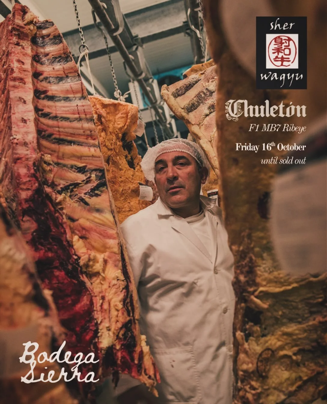 Fridays belong to beef.

It seems that this marvellous steak from @sherwagyu has certainly become your favourite.

Tonight, we offer you the F1 MB7 CHULET&Oacute;N

What&rsquo;s all that mean?

The F1 is a celebrated traditional cross breed between a