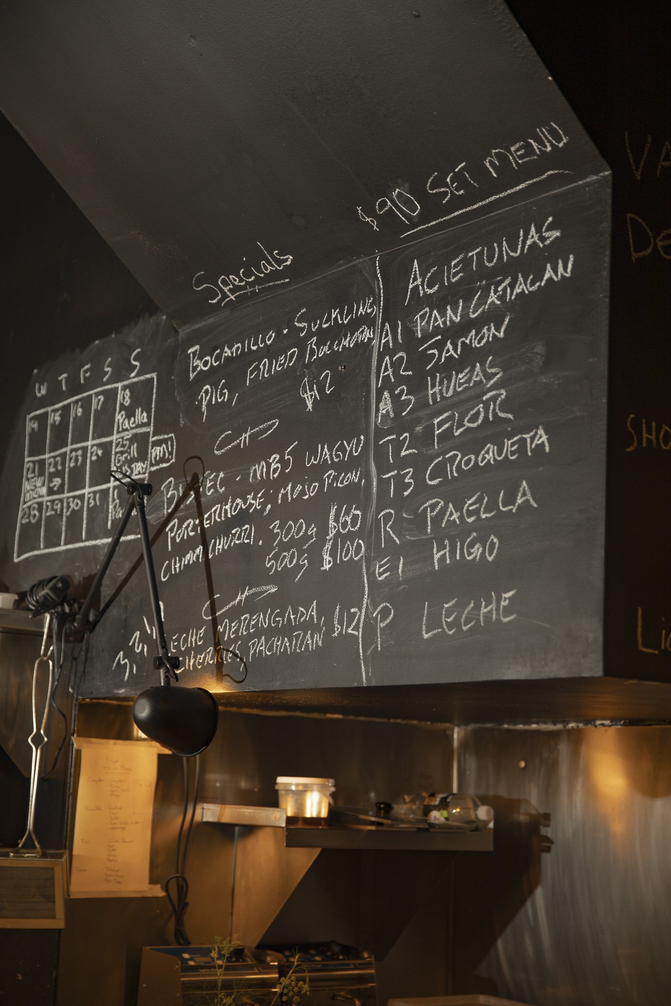 spanish menu, set menu, tapas, frank camorra, movida, restaurant, dinner, lunch, piper street, kyneton, kitchen, wine bar, blackboard menu