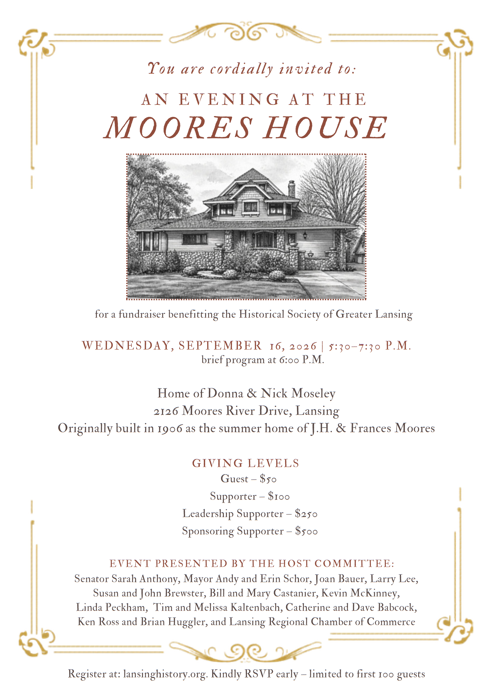 An Evening at the Moores House