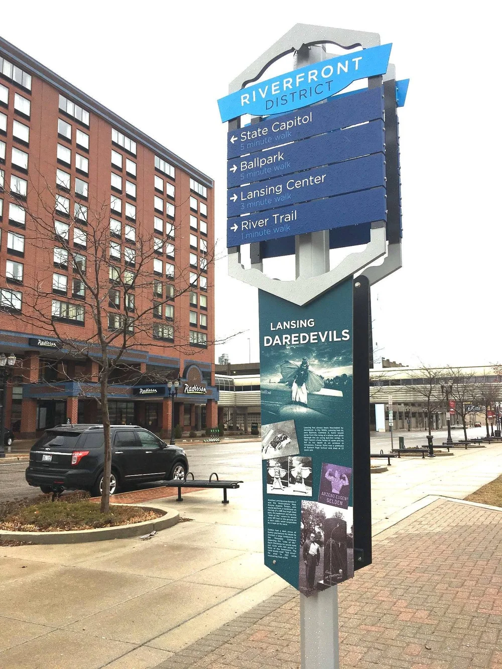 Lansing History Wayfinding Signs — Historical Society of Greater Lansing