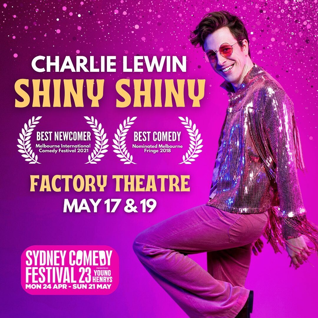 sydney let&rsquo;s get shiny! 💖

2 shows only so make like The Age and &ldquo;snap up a ticket, quick!&rdquo; ✨can&rsquo;t wait to see you xx 💜

🪩 @sydneycomedyfestival
