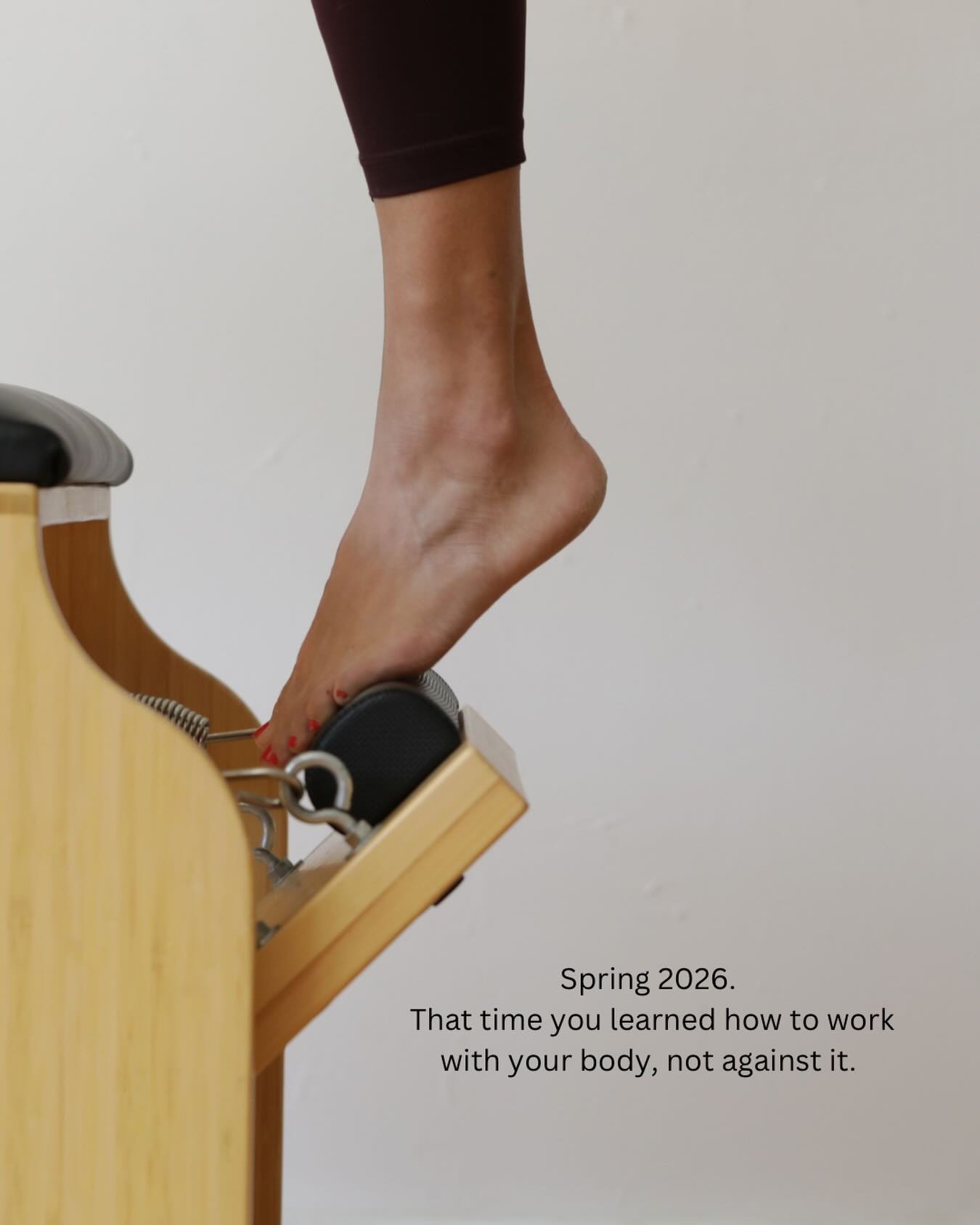 We know the feeling - spring hits and we go hard, head first into A L L of the things. 

But hear us out - There is a middle ground!

Enter Pilates - the ultimate lesson in harmony:
Push and pull 
Flexion and extension 
Effort and ease 
Tension and s