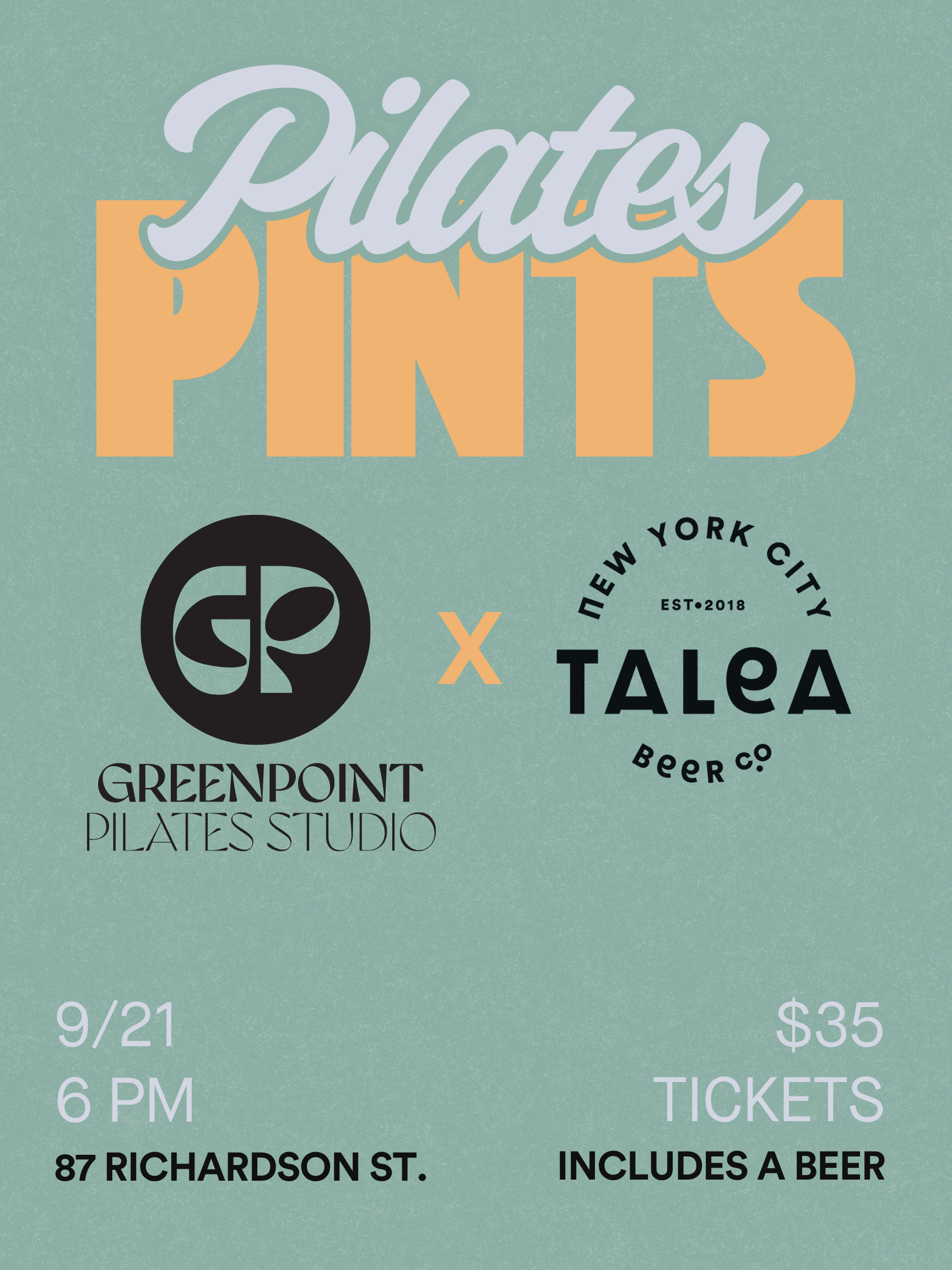 Greenpoint Pilates X Talea Brewery