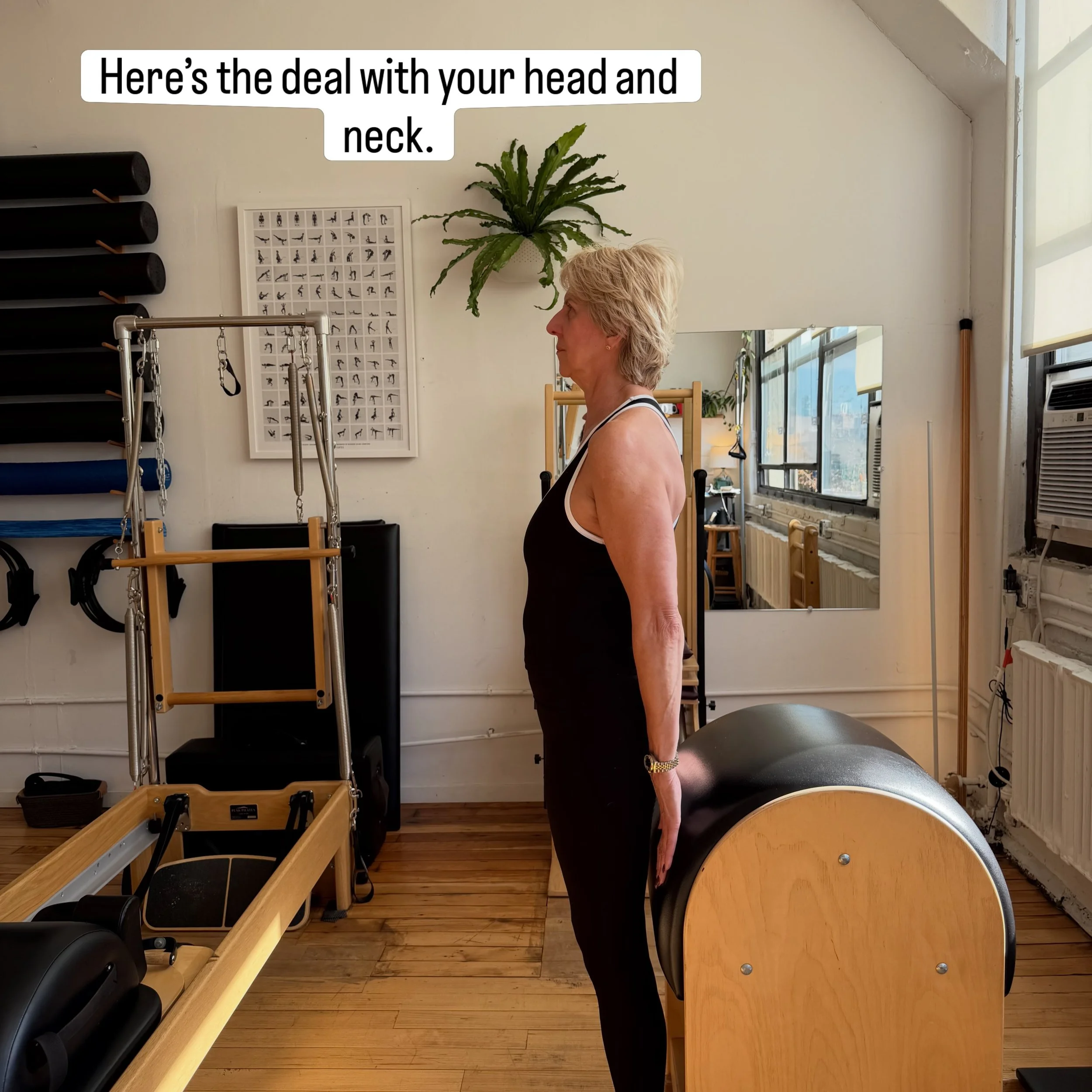 This is not a glamorous post, but it&rsquo;s something you need to know.

Your neck is designed to hold your 12-15 lb head. 

Looking at a computer or down at your phone = a load of about 60 lbs.

We do this for HOURS a day.

Your front neck shortens