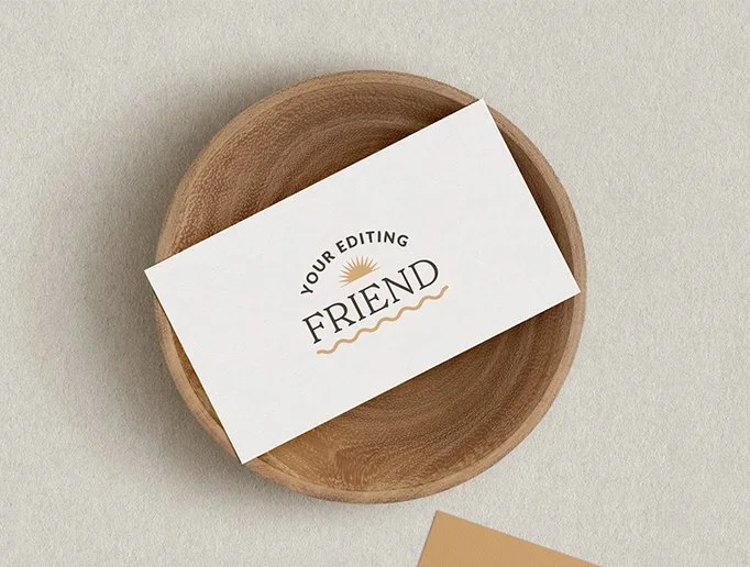 showcase copywriter business card with logo design